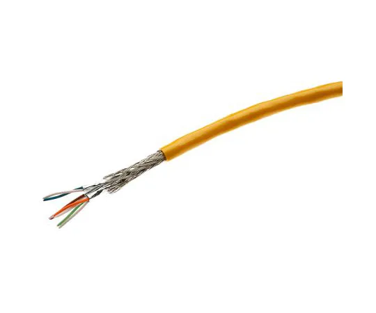 63-5175-83 Harting Shielded Cat6a Cable 20m, Flame Retardant, Yellow, Unterminated/Unterminated 9456000532
