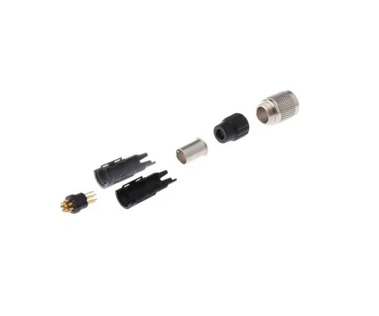 63-5035-19 Binder 711 Series Subminiature Cable Mount Connector, 8 contacts Plug 99-0479-100-08
