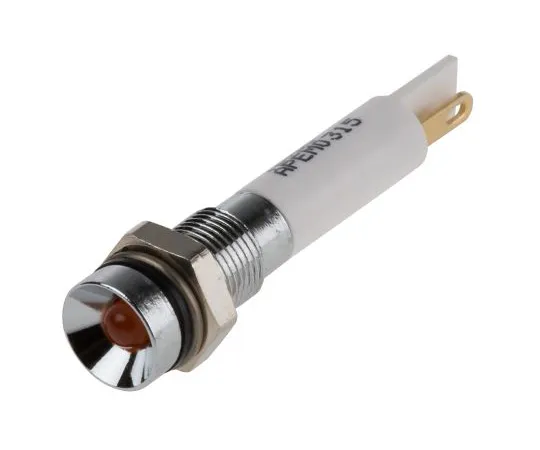 63-5143-44 RS PRO Orange Indicator, 10.8 → 13.2 V dc, 6mm Mounting Hole Size, Solder Lug Termination, IP67 843-2424