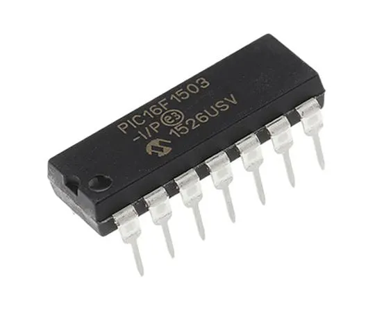63-5065-17 Microchip PIC16F1503-I/P, 8bit PIC Microcontroller, 20MHz, 2048 words Flash, 14-Pin PDIP PIC16F1503-I/P