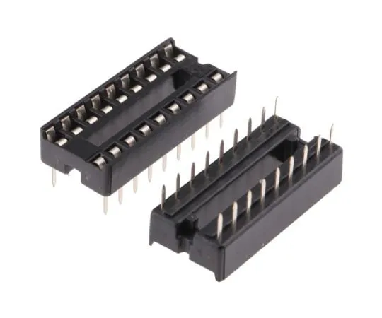 63-4940-35 ASSMANN WSW 2.54mm Pitch Vertical 18 Way, Through Hole Stamped Pin Open Frame IC Dip Socket, 1A A 18-LC-TT