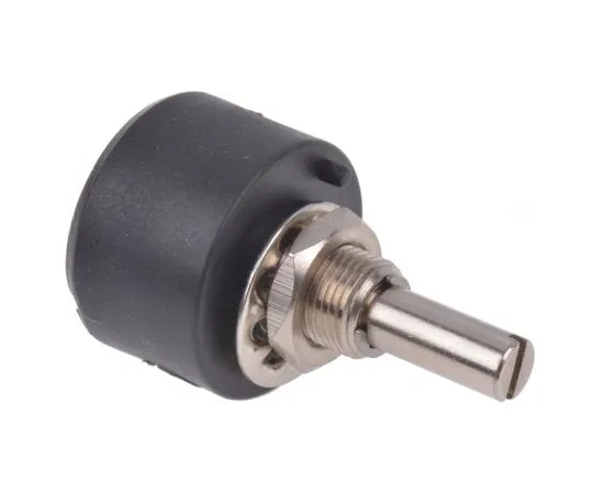 63-5142-53 RS Pro 1 Gang Rotary Wirewound Potentiometer with a 6 mm Dia. Shaft, 10Ω, ±10%, 1W, Linear 842-7056
