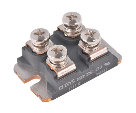 63-5071-11 IXYS 1200V 60A, Dual Silicon Junction Diode, 4-Pin SOT-227B DSEP2x61-12A DSEP2x61-12A