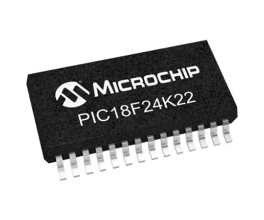 63-5009-49 Microchip PIC18F24K22-I/SS, 8bit PIC Microcontroller, 64MHz, 16 kB Flash, 28-Pin SSOP PIC18F24K22-I/SS