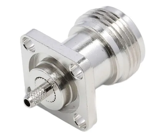 63-5108-58 RS Pro 50Ω Straight Panel Mount N Type Connector, jack, Crimp Termination, 0 → 3GHz, RG174/U 793-3588