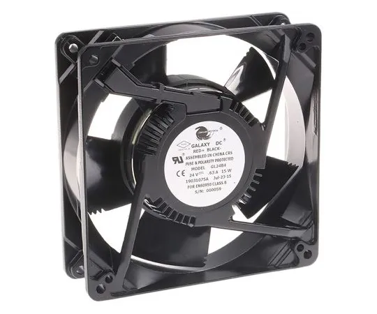 63-5002-75 COMAIR ROTRON Galaxy Series Axial Fan, 127 x 127 x 38mm, 255m³/h, 15W, 24 V dc GL24B4 19031075A