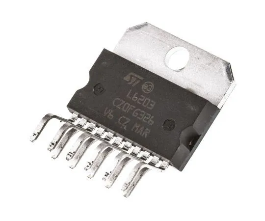 63-5180-53 STMicroelectronics L6203, Brushed Motor Driver IC, 48 V 4A 11-Pin, MULTIWATT V L6203