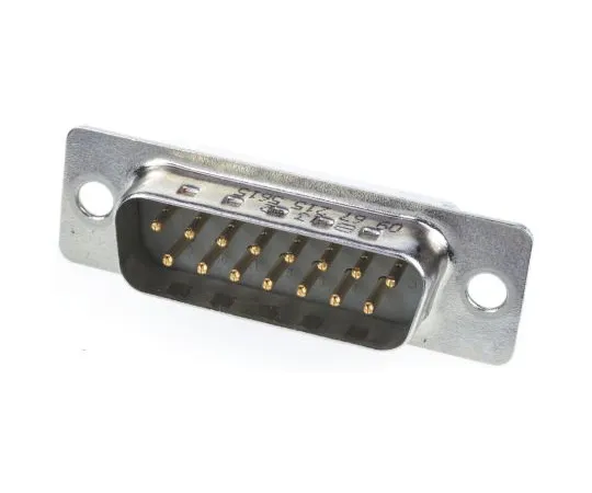 63-4971-12 Harting Panel Mount, 15 Pin D-sub Connector Plug, Shell Size A 9672155615