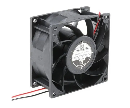63-4984-36 RS PRO Axial Fan, 80 x 80 x 38mm, 99cfm, 13W, 24 V dc 703-3448