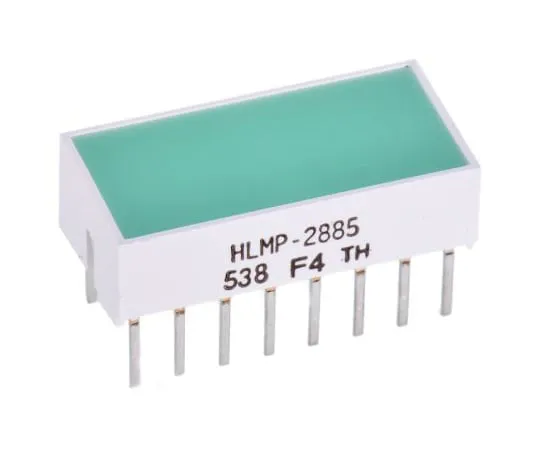 63-5141-68 HLMP-2885 Broadcom Light Bar LED Display, Green 100 mcd HLMP-2885