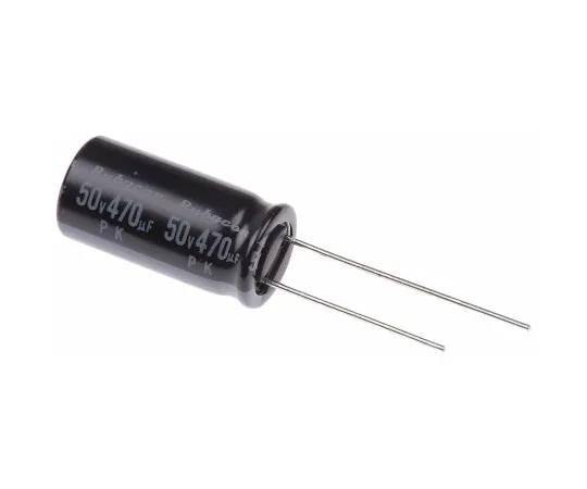 63-5078-62 Rubycon 470μF 50V dc Aluminium Electrolytic Capacitor, Through Hole 10 (Dia.) x 20mm +85°C 10mm 5mm 50PK470MEFC10X20
