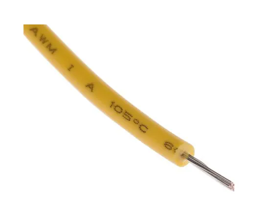 63-5156-21 RS PRO Yellow Hook Up Wire UL1015, 0.2 mm², 600 V 24 AWG, 100m 872-4622
