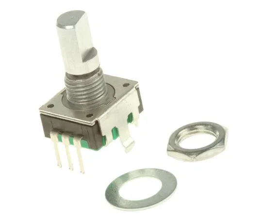 63-5038-16 Bourns 24 Pulse Incremental Mechanical Rotary Encoder with a 6 mm Flat Shaft (Not Indexed), Through Hole PEC11R-4215F-S0024