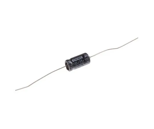 63-4990-13 RS PRO 100μF 35V dc Aluminium Electrolytic Capacitor, Through Hole 8 (Dia.) x 16mm +105°C 8mm 16mm 707-6546