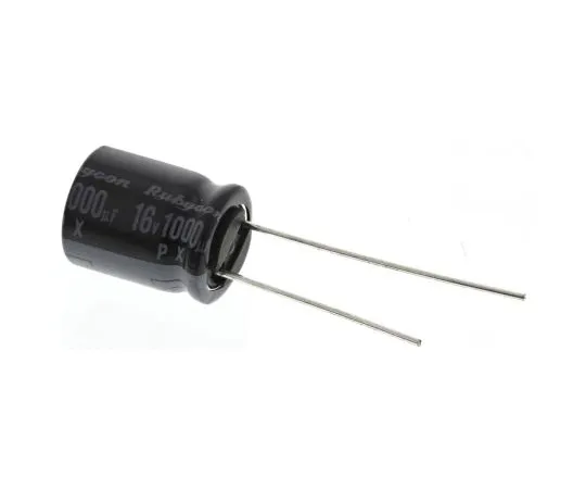 63-5080-92 Rubycon 1000μF 16V dc Aluminium Electrolytic Capacitor, Through Hole 10 x 12.5mm +105°C 10mm 5mm 16PX1000MEFC10X12.5
