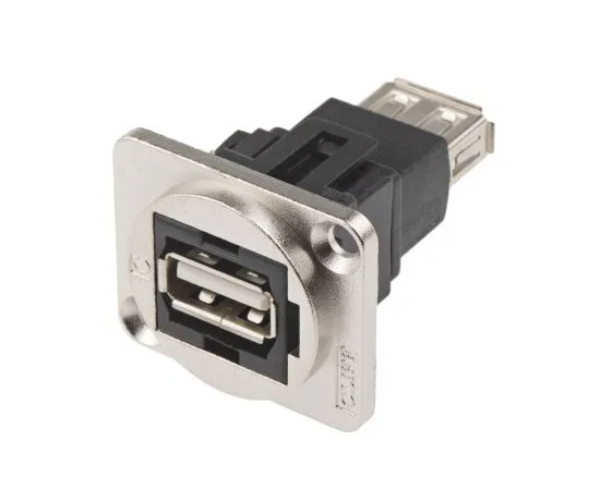 63-5173-42 RS Pro 2 Port Straight Panel Mount Female Version USB 2.0 A USB Adaptor 907-5637