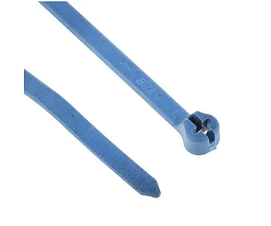 63-5126-71 Thomas & Betts, Ty-Rap Series Blue Metal Detectable Cable Tie, 186mm x 4.7 mm TY525M-NDT