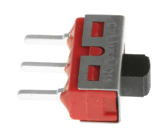 63-5036-38 PCB Slide Switch Single Pole Double Throw (SPDT) Latching 5 A @ 28 V dc Top 734-7319