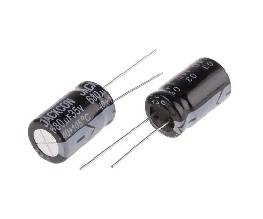 63-4998-29 RS PRO 680μF 35V dc Aluminium Electrolytic Capacitor, Through Hole 13 (Dia.) x 21mm +105°C 13mm 5mm 21mm 711-1315