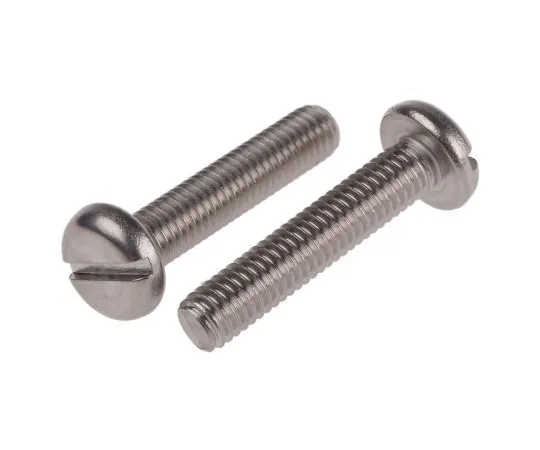 63-6554-58 RS PRO, M6 Pan Head, 30mm Stainless Steel Slot A2 304 Plain 130-690