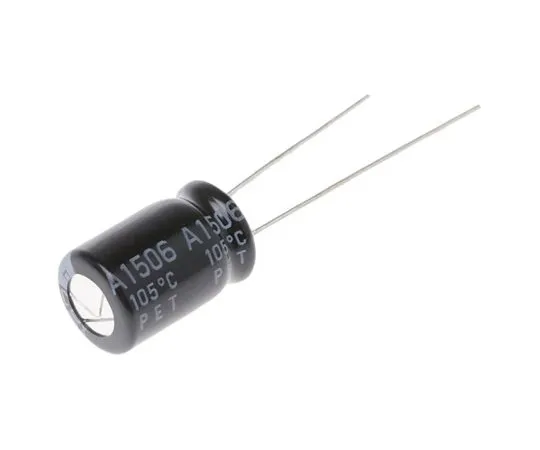 63-5052-63 Rubycon 1000μF 6.3V dc Aluminium Electrolytic Capacitor, Through Hole 8 (Dia.) x 11.5mm +105°C 8mm 3.5mm 6.3YXJ1000M8X11.5