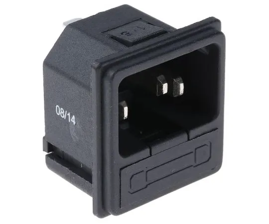 63-5125-15 RS PRO C14 Snap-In IEC Plug Male, 10A, 250 V ac, F*** Size 5 x 20mm 811-7204