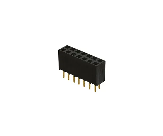 63-5080-26 Samtec SSW Series 2.54mm Pitch 14 Way 2 Row Straight PCB Socket, Through Hole, Solder Termination SSW-107-02-G-D