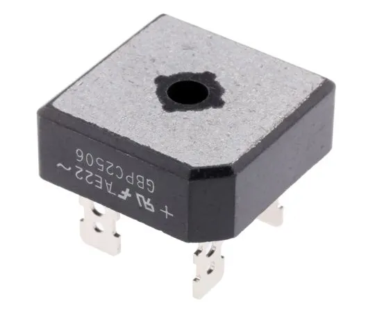 63-5117-13 ON Semiconductor GBPC2506, Bridge Rectifier, 25A 600V, 4-Pin GBPC GBPC2506