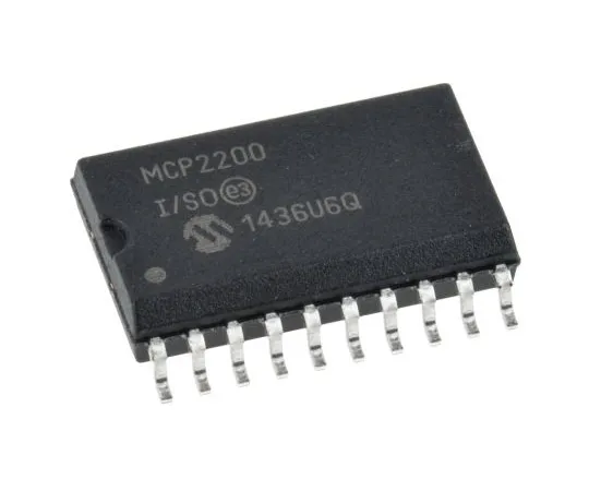 63-4975-93 Microchip MCP2200-I/SO, USB Controller, 12Mbps, USB 2.0, 5.5 V, 20-Pin SOIC W MCP2200-I/SO