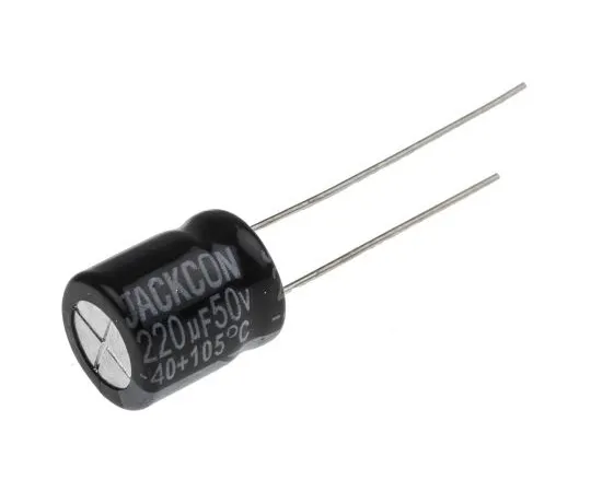63-4998-47 RS PRO 220μF 50V dc Aluminium Electrolytic Capacitor, Through Hole 10 (Dia.) x 12mm +105°C 10mm 5mm 12mm 711-1453