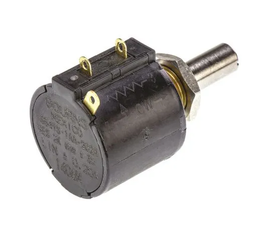 63-4971-23 Bourns 1 Gang 10 Turn Rotary Wirewound Potentiometer with a 6.35 mm Dia. Shaft, 2kΩ, ±3%, 2W, Linear 3549S-1AA-202A 3549S-1AA-202A