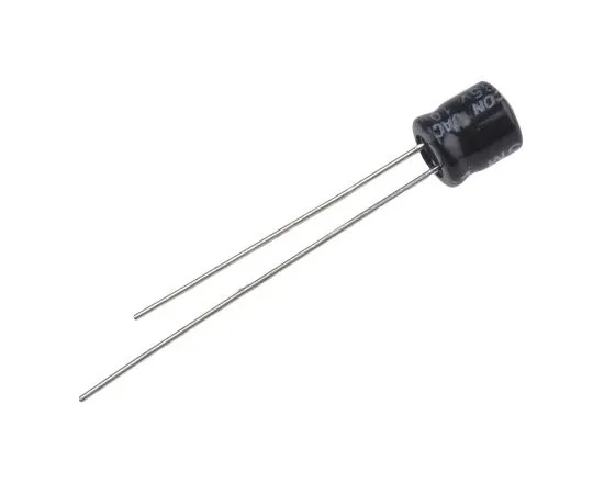 63-4987-30 RS PRO 10μF 35V dc Aluminium Electrolytic Capacitor, Through Hole 5 (Dia.) x 5mm +105°C 5mm 2mm 5mm 706-0478