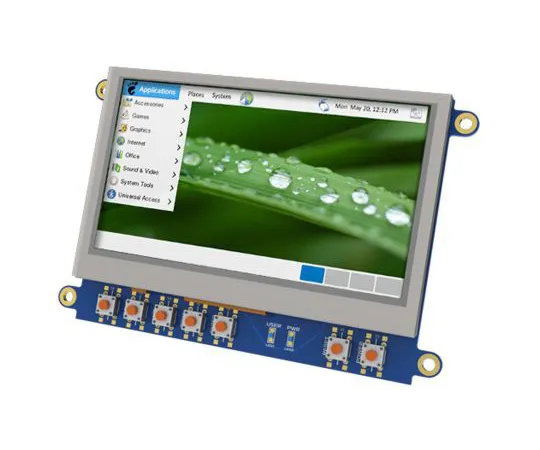 63-5142-24 4D Systems 4DCAPE-43T TFT LCD Colour Display / Touch Screen, 4.3in, 480 x 272pixels 4DCAPE-43T