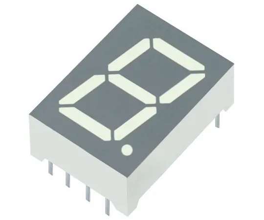 63-5158-84 SC52-11SURKWA Kingbright 7-Segment LED Display, CC Red 110 mcd RH DP 13.2mm SC52-11SURKWA