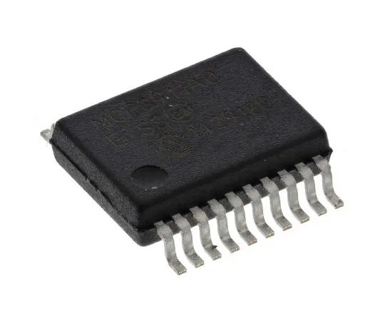63-5091-05 MCP3911A0-E/SS, Analogue Front End IC, 2-Channel 24 bit, 125ksps SPI, 20-Pin SSOP MCP3911A0-E/SS