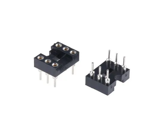 63-4940-40 ASSMANN WSW 2.54mm Pitch Vertical 6 Way, Through Hole Turned Pin Open Frame IC Dip Socket, 3A AR 06 HZL-TT