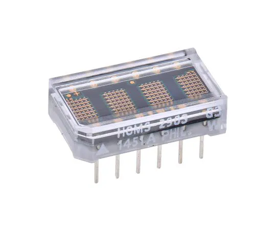 63-5139-95 HCMS-2903 Broadcom 4 Digit Dot Matrix LED Display, 7 x 5 Dot Matrix Green 0.11 mcd 3.7mm HCMS-2903