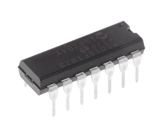 63-4985-37 Microchip PIC16F1823-I/P, 8bit PIC Microcontroller, 32MHz, 256 B, 2K x 14 words Flash, 14-Pin PDIP PIC16F1823-I/P