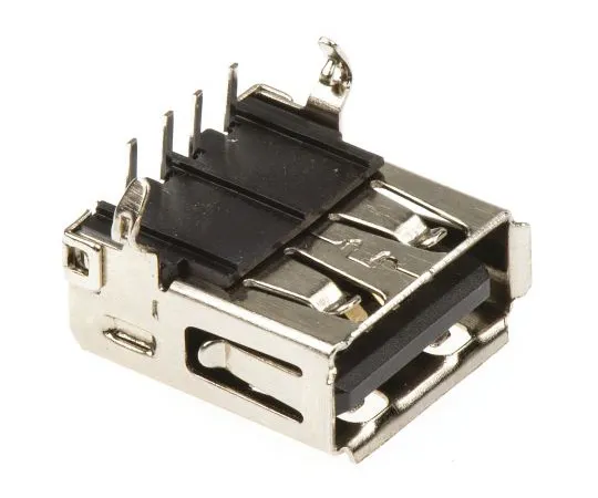 63-4939-74 ASSMANN WSW Right Angle Through Hole Type A USB Connector, Receptacle A-USBSA