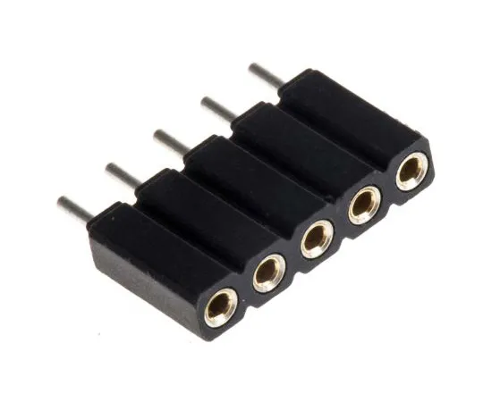 63-4983-21 5 Way Preci-Dip Straight Through Hole 2.54mm SIL Socket, Solder, 3A 100 V ac, 150 V dc 801-87-005-10-001101