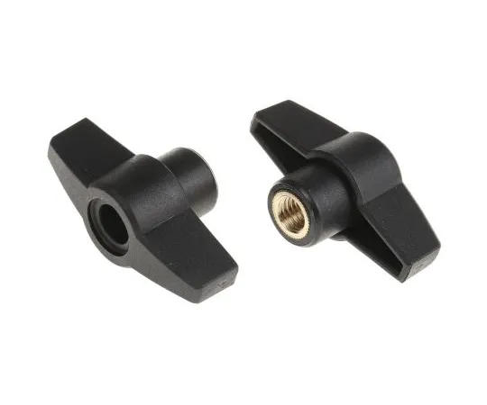 63-6567-78 RS PRO Black Wing Clamping Knob, M10 169-373