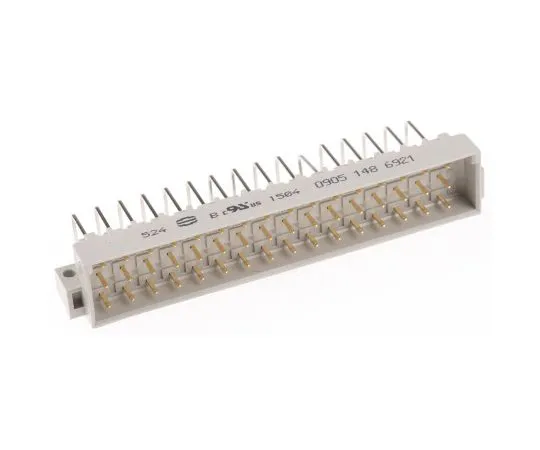 63-5044-33 HARTING 09 05 Series 48 Way 5.08mm Pitch, Type E Class C2, 3 Row, Right Angle DIN 41612 Connector, Plug 9051486921
