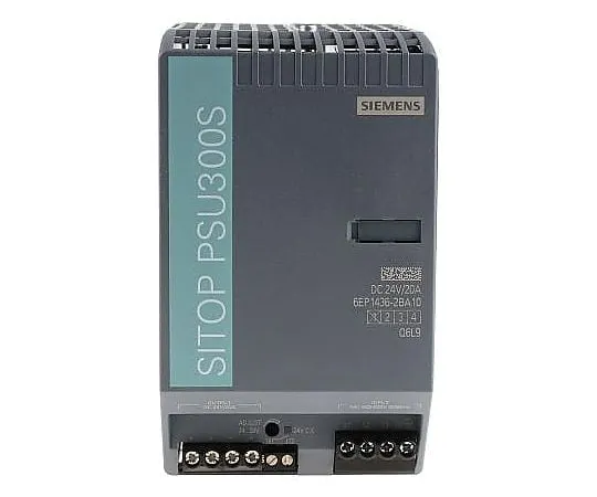 63-5004-60 Siemens, SITOP PSU300S DIN Rail Panel Mount Power Supply, 24V dc Output Voltage, 20A output current 6EP1436-2BA10