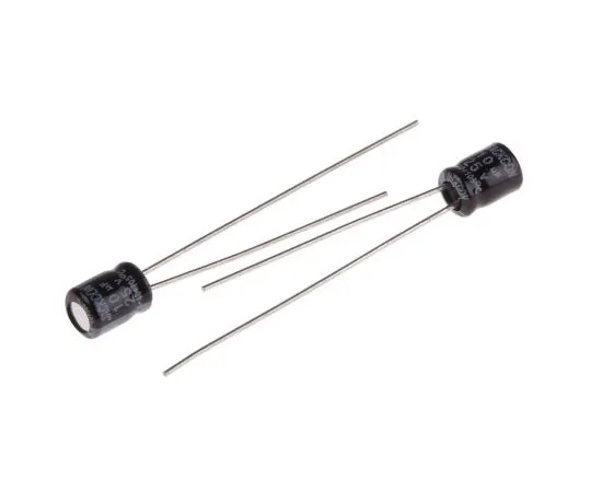63-4987-29 RS PRO 10μF 25V dc Aluminium Electrolytic Capacitor, Through Hole 4 (Dia.) x 5mm +105°C 4mm 1.5mm 5mm 706-0475