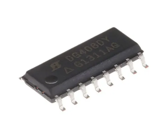 63-4997-34 DG408DY-T1-E3 Vishay, Multiplexer Single 8:1, 15 V, 18 V, 24 V, 28 V, 16-Pin SOIC DG408DY-T1-E3