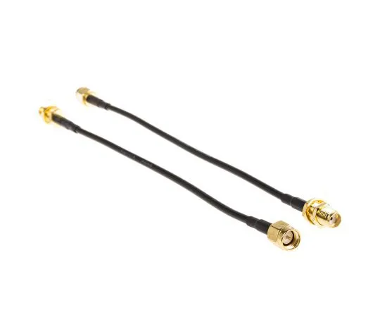 63-5096-92 LPRS Male SMA to Female SMA RG174 Coaxial Cable, 50 Ω RG174 150MM