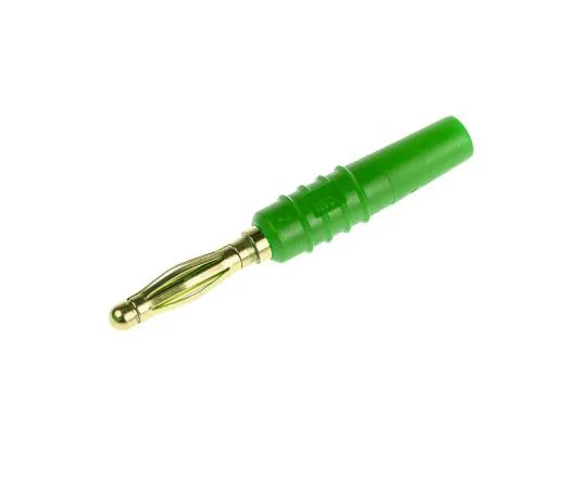 63-5077-16 Green Plug Banana Plug Solder 30 V ac, 60 V dc 22.2618-25