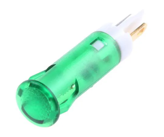 63-5098-84 Apem Green Indicator, Faston, Solder Lug Termination, 24 V dc, 6mm Mounting Hole Size QS61XXG24