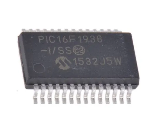 63-5113-08 Microchip PIC16F1938-I/SS, 8bit PIC Microcontroller, 32MHz, 16384 words Flash, 28-Pin SSOP PIC16F1938-I/SS
