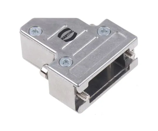63-5044-46 Harting D-sub Series Metal Right Angle D-sub Connector Backshell, 9 Way 61030012013